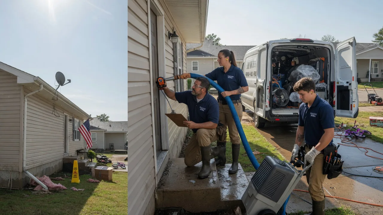 Ceiling Water Damage Restoration in Middle Point, OH near me